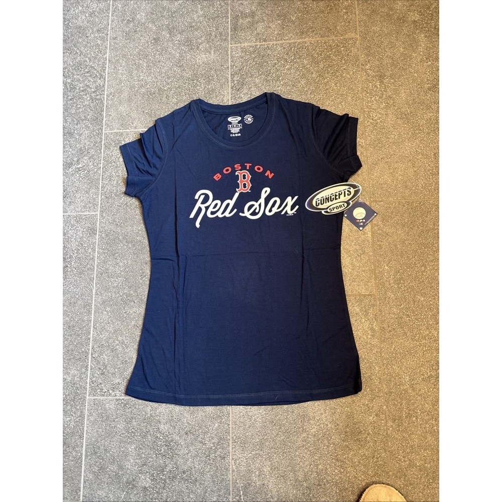 New Boston Red Sox PJ Set Pant Shirt And Top Sleep Light Size Medium 2PC Ladies - Picture 12 of 16